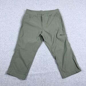 Eddie Bauer Capris Women 8 Green Hiking Outdoor